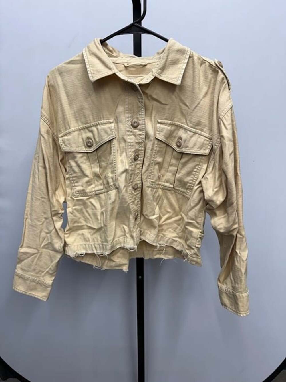 American Eagle Beige Military Lightweight Jacket